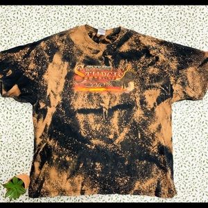 Sturgis 2010 hand dyed acid style graphic bike tee